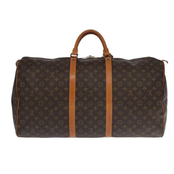LOUIS VUITTON Monogram Keepall 60 Boston Bag M41422 LV Auth 102176 - Picture 3 of 16